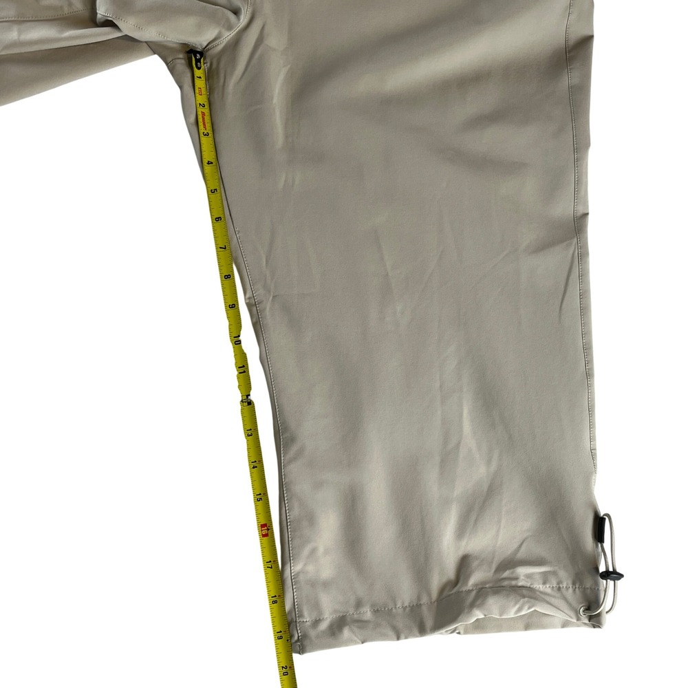 Eddie Bauer Travex Capri Pants Khaki Stretch Hiking Utility Women 18 - Picture 9 of 11